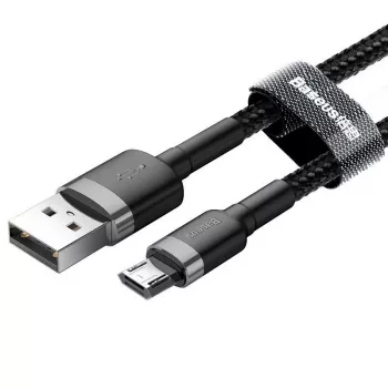 Baseus Cafule 2.4A 1m Micro-USB-kabel (grijs/zwart)