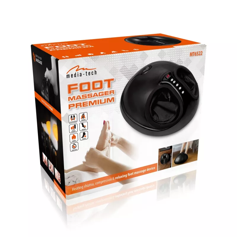 Voetmassageapparaat MEDIA-TECH MT6522 Premium met warmte en instelbare intensiteit