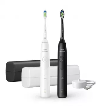 Oplaadbare sonische tandenborstel Philips Series 5500 HX7119/02 – 2 handgrepen, 2 borstelkoppen, Li‑Ion‑accu, Daily care & Whitening