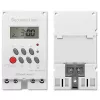 Elektronische DIN-rail tijdschakelaar QOLTEC PC0629 — 24V voeding, 16A uitgang