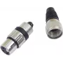 XLR 3-pins connector Omnitronic 30200111 — mannelijke/vrouwelijke audioconnector voor microfoon en professionele audio