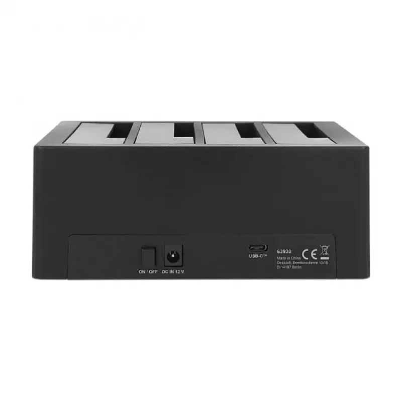 DeLOCK USB Type-C dockingstation voor 4 x SATA HDD / SSD - HDD-dockingstation bays: 4 - 2.5 / 3.5 gedeeld (6,4 cm/8,9 cm gedeeld