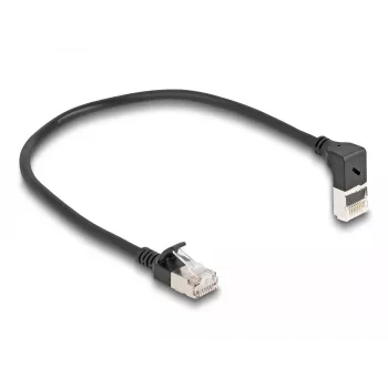Netwerkkabel DeLOCK RJ45 Cat.6A 0,25 m zwart