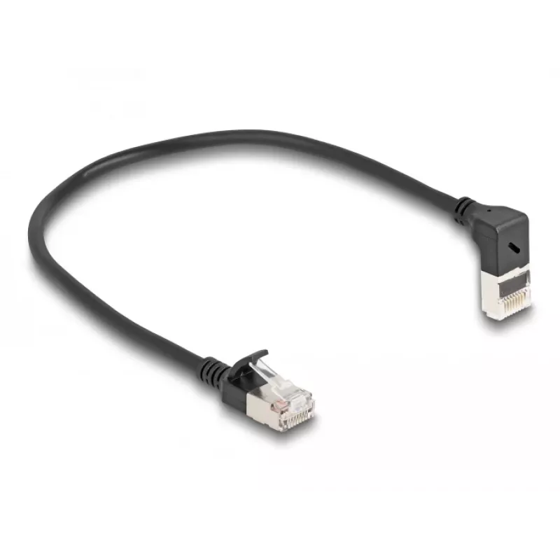 Netwerkkabel DeLOCK RJ45 Cat.6A 0,25 m zwart