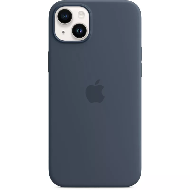 Silicone Case Cover Apple iPhone 14 Plus MagSafe stormblauw