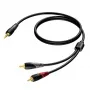 Stereo 3,5 mm jackstekker naar 2x cinchstekker kabel Procab 3 m