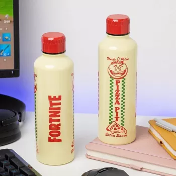 Sportdrinkfles Paladone Fortnite Metal PP14736FO 500 ml, metaalfinish, schroefdop