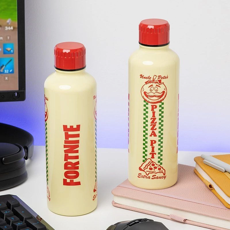 Sportdrinkfles Paladone Fortnite Metal PP14736FO 500 ml, metaalfinish, schroefdop