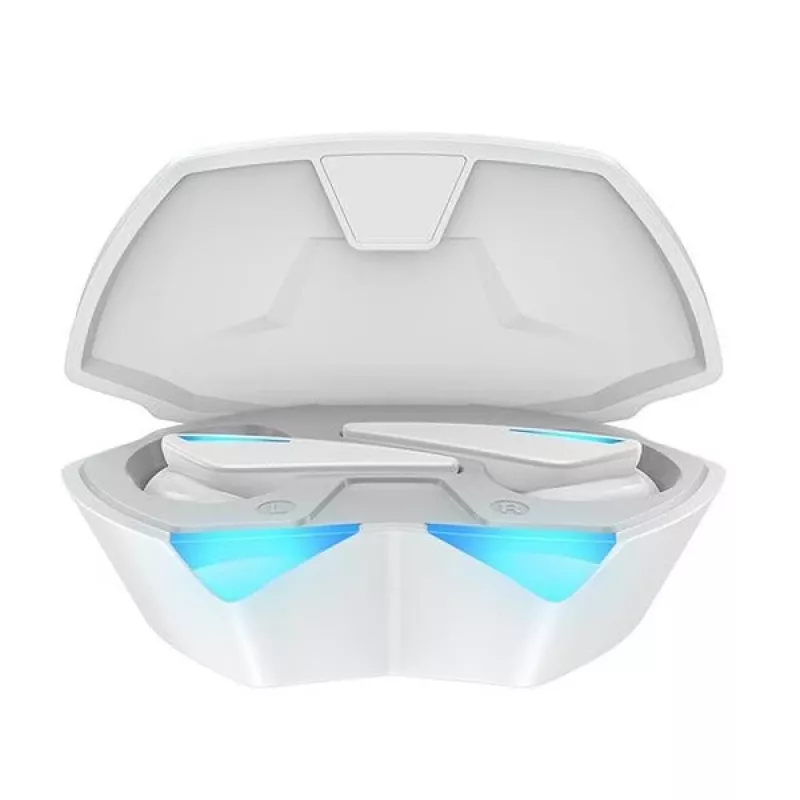 Oordopjes Awei T23 draadloos Bluetooth 5.3 USB waterbestendig wit