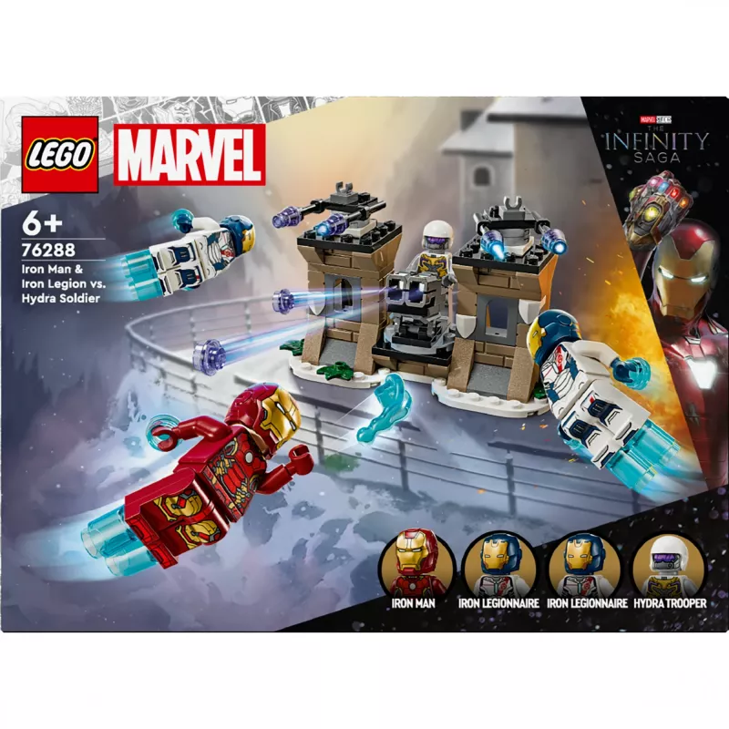 Bouwset LEGO-set 76288 Marvel Super Heroes Iron Man Iron Legion met HYDRA-soldaat-minifiguur, bouwbaar model