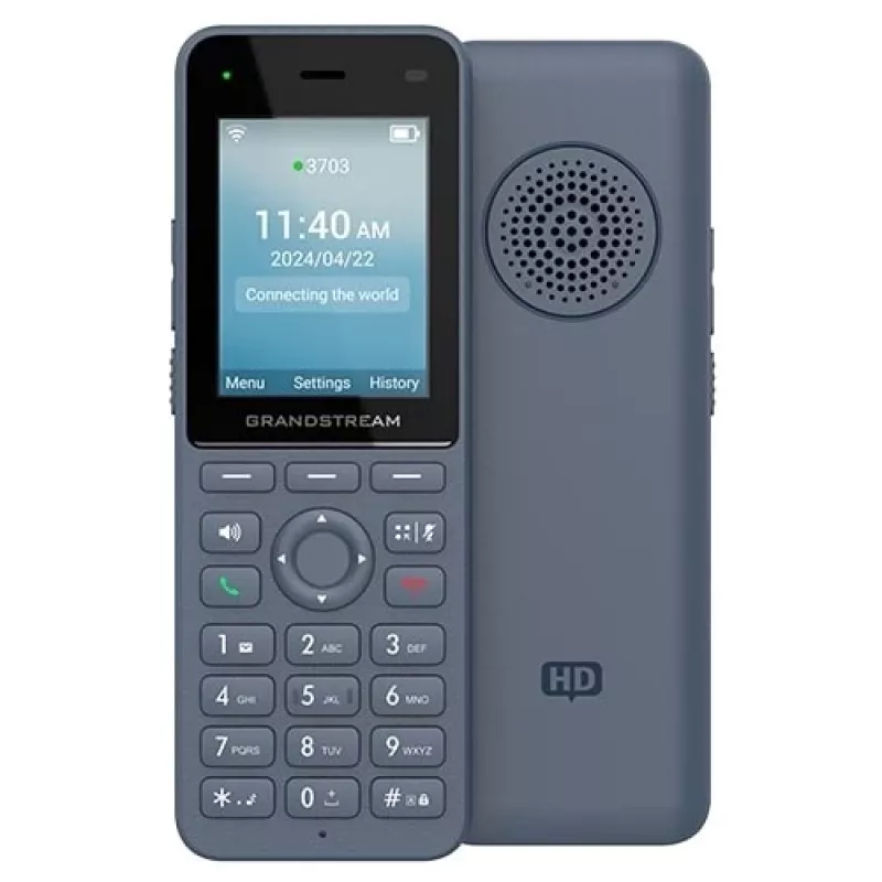 Grandstream Networks WP8256 IP-telefoon antraciet 3 lijnen LCD Wi-Fi