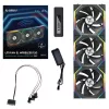 Lian Li UNI FAN SL-INF Wireless 120mm Reverse Blade ARGB behuizingsventilator 3-pack zwart
