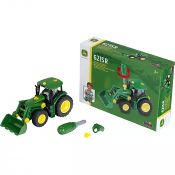 Voertuigenset Theo Klein 3903 speelgoedtractor speelbaan 3 jaar zwart groen geel