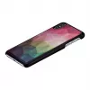 Beschermhoes iKins voor iPhone XS Max – waterbloemen-design, zwart