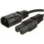 Microconnect PE011410 stroomkabel zwart 1 m C14-koppeling C15-koppeling
