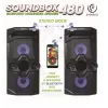 Rebeltec SoundBox 480 draagbare Bluetooth-stereoluidspreker Zwart, 50W RMS
