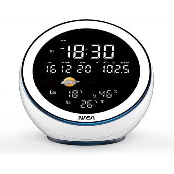 Nasa WSP1500 witte weerstation/luidspreker BT Moon