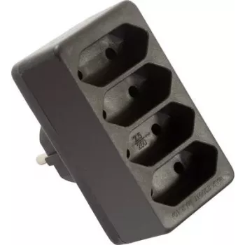 as - Schwabe 48412 stekkerdoos zwart (48412)
