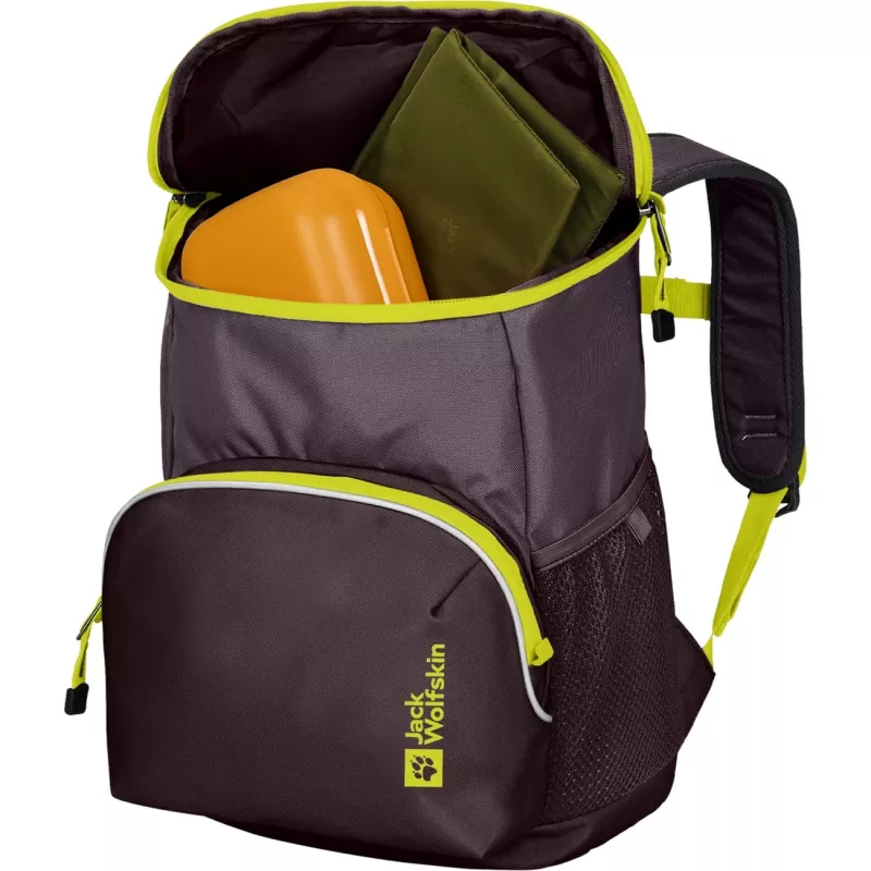 Jack Wolfskin Erlebnis Pack rugzak – paars/neongeel, 11 L