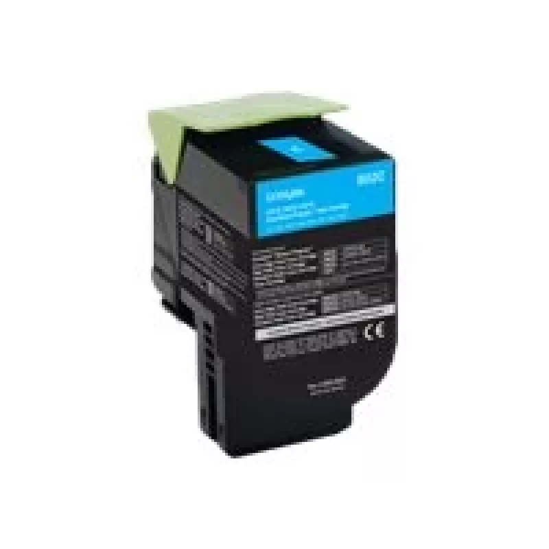 Lexmark 802C tonerpatroon 1 st. origineel cyaan