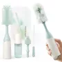 Momcozy PUSH-PRESS Design flessenborstelset groen