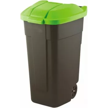 Curver 214125 afvalemmer 110 L rechthoekig kunststof zwart, groen
