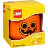 Opbergbox Room Copenhagen LEGO Storage Head Pumpkin groot oranje/zwart