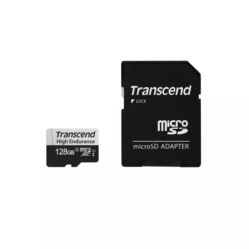Flashgeheugen Transcend 128GB MicroSDXC UHS-I 350V