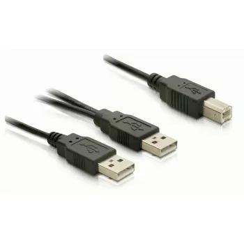 USB-kabel DeLOCK USB-B/USB-A kabel 1 m zwart