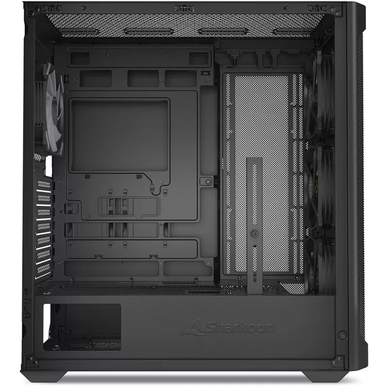 PC-behuizing Sharkoon AK4W RGB strip midi tower zwart