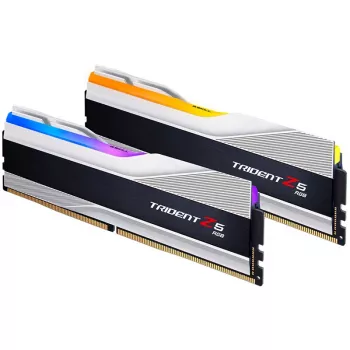 DIMM 64 GB DDR5-6000 (2x 32 GB) dual-kit, geheugen zilver, F5-6000J3238G32GX2-TZ5RS, Trident Z5 RGB, INTEL XMP