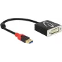 Videokabeladapter DeLOCK 62737 DVI-I 0,2 m zwart