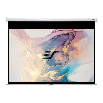 Elite Screens | Manual Series | M100XWH | diagonaal 100 inch | 16:9 | zichtbare beeldbreedte (B) 221 cm | wit
