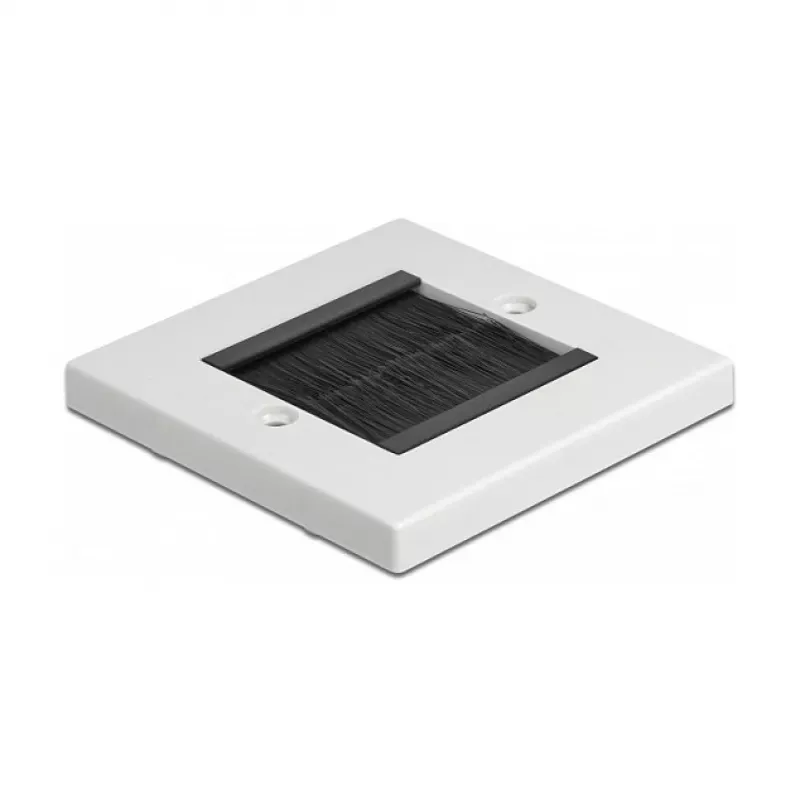 Wandplaat DeLOCK 66491 wit