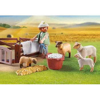 Schapen-simulatiespel met schapen Playmobil