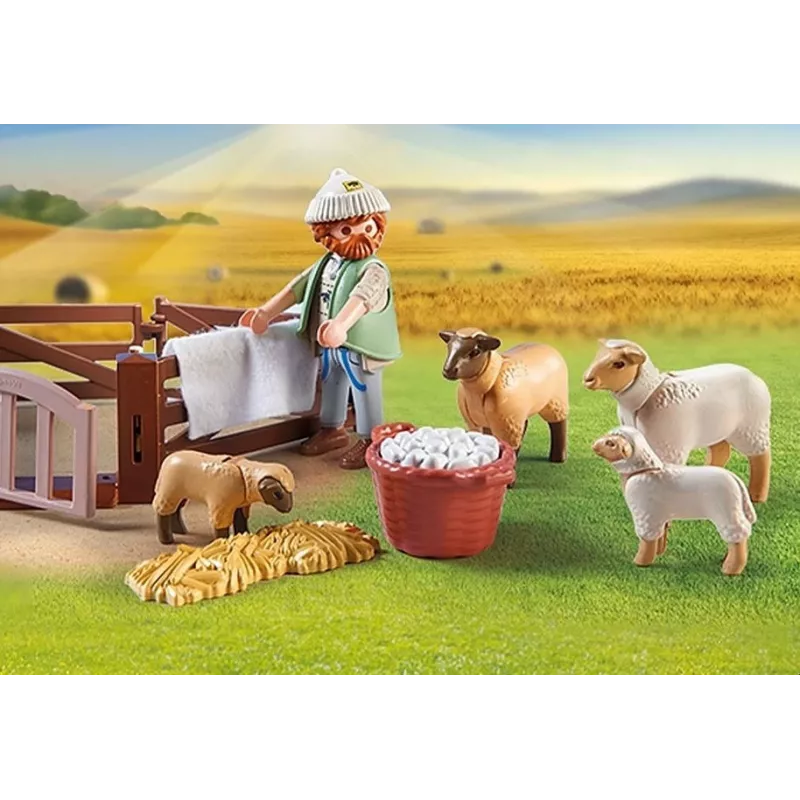 Schapen-simulatiespel met schapen Playmobil