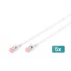 Digitus DK-1624-100S-5 CAT 6 U/FTP Slim patchkabel, 10 m, grijs, 5-pack