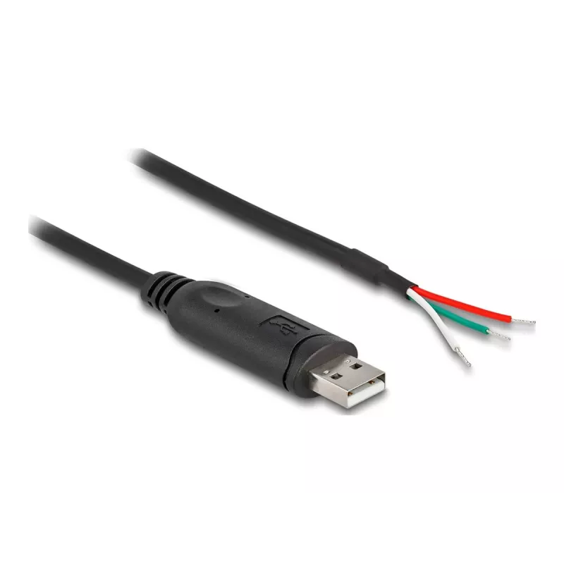 DELOCK adapterkabel USB 2.0 Type-A naar serieel RS-485 2 m zwart