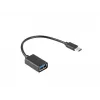 USB-kabel Lanberg AD-OTG-UC-01 0,15 m USB 2.0 USB A USB C zwart