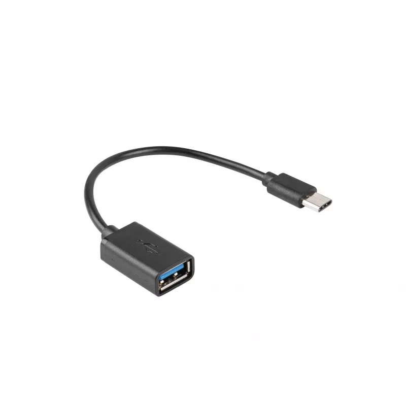 USB-kabel Lanberg AD-OTG-UC-01 0,15 m USB 2.0 USB A USB C zwart