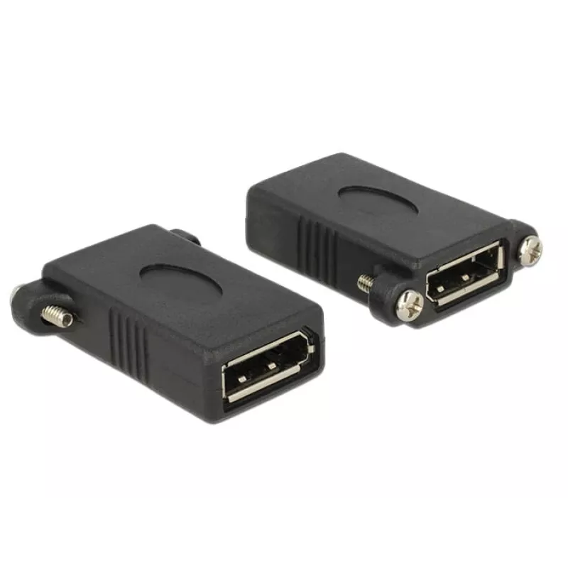 DisplayPort-adapter DeLOCK DisplayPort 1.1 F-F zwart