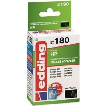 EDDING EDD-180 - inkt - HP - zwart - 338 - navulverpakking - refill - compatibel