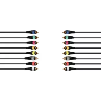 Audio-snake-kabel Omnitronic 8x cinch 15 m — multicore-verbinding voor acht cinch-aansluitingen