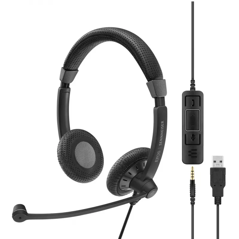 EPOS | SENNHEISER IMPACT SC 75 USB MS headset bedraad hoofdband connectiviteit/muziek USB Type-A zwart