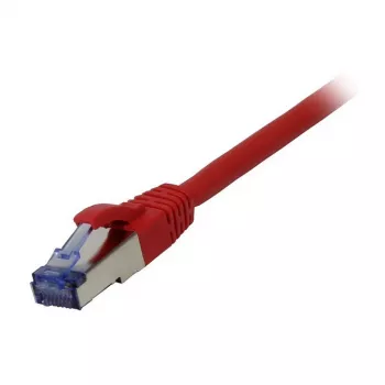 Patchkabel RJ45 - CAT6A 500 MHz - 0,25 m - rood - S-STP(S/FTP) - AWG26 - LSZH - Synergy 21