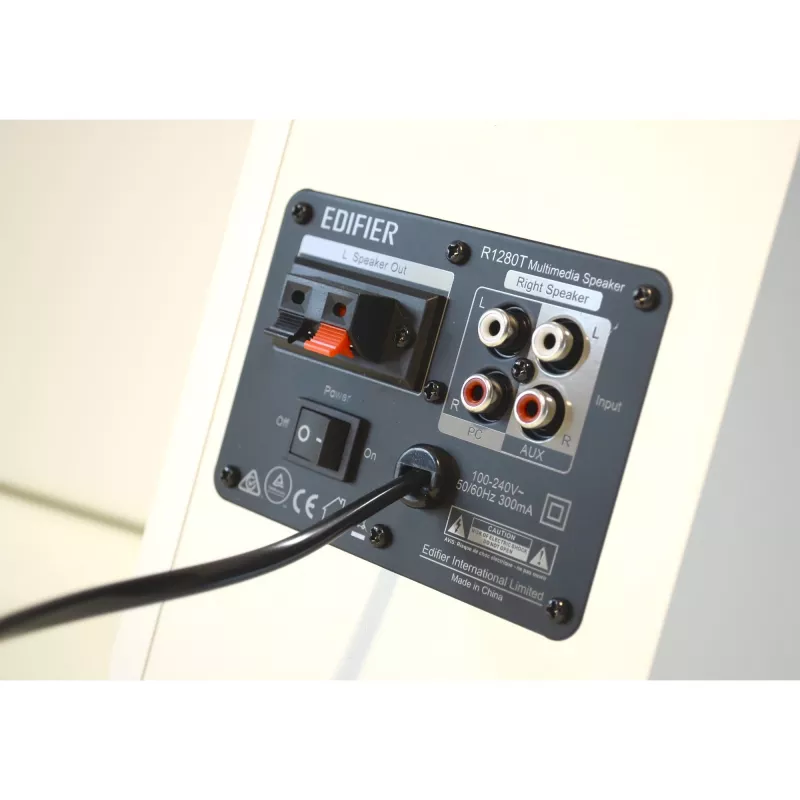 Edifier actieve speakers Studio R1280T 2.0 wit/zilver retail - actieve luidspreker - actieve luidspreker