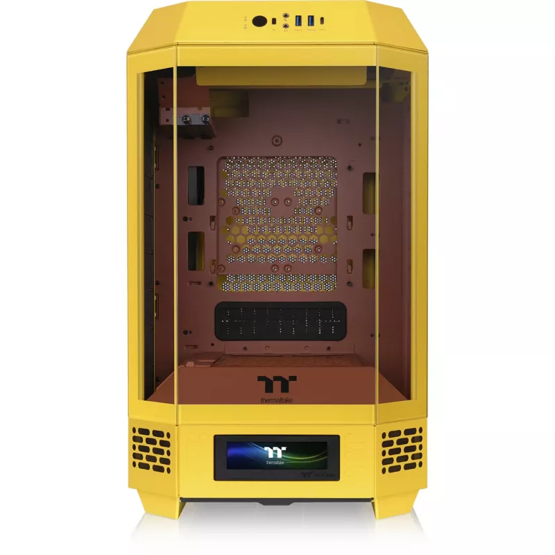 Mini Tower-behuizing THERMALTAKE The Tower 250 Butter Caramel — microATX/Mini-ITX, ATX-ondersteuning, compacte behuizing