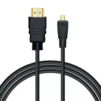 Savio CL-40/M HDMI (M) - micro HDMI (M) kabel met ethernet, 2m, zwart
