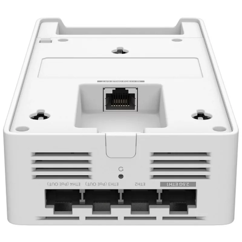 Draadloos access point TP-LINK EAP775-Wall 9300 Mbit/s, tri-band 2.4/5/6 GHz, 5x RJ-45, PoE, wit