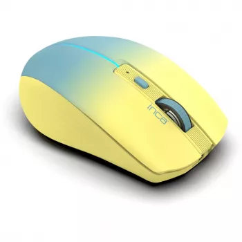 Cian Technology GmbH INCA Muis IWM-511RS Blt+Wrls RGB Basiskleur Geel